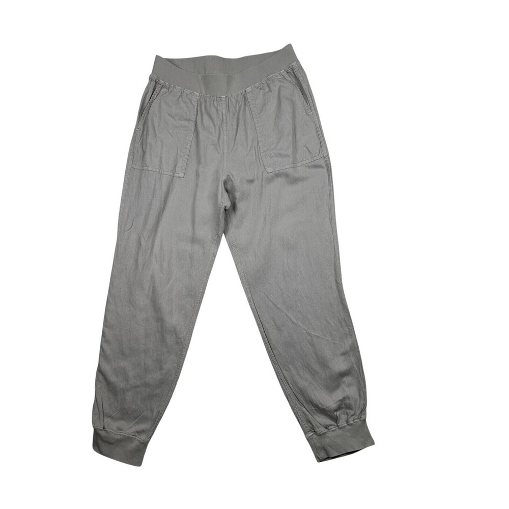 Faherty Arlie Women size L Day Pant Trouser Stone (gray)